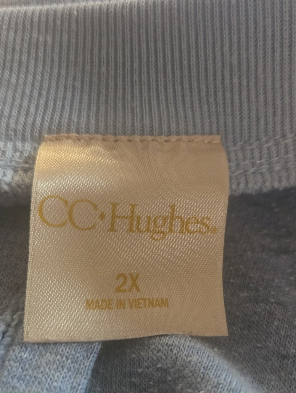 CC Hughes, Light Blue Butterfly Embroidered Cardigan